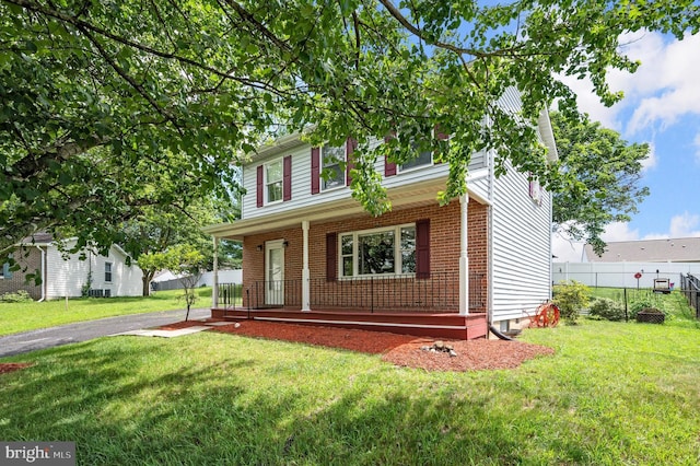 108 Oakmont Cir, Winchester, VA 22602 - view of front of property featuring a porch and brick siding