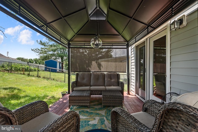 108 Oakmont Cir, Winchester, VA 22602 - deck with outdoor lounge area
