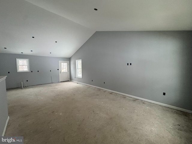 230 Spring Hollow Rd, Front Royal, VA 22630 - empty room with baseboards and lofted ceiling