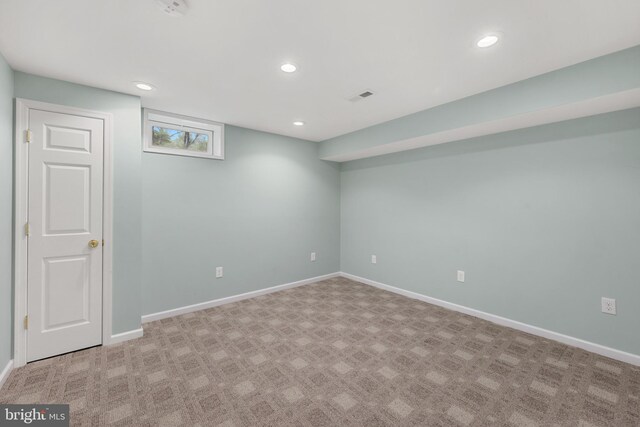 101 Glencoe Ct, Newark, DE 19702 - below grade area with carpet floors and recessed lighting