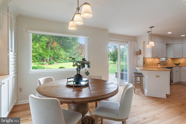 2657 Carrollton Rd, Annapolis, MD 21403 - dining room with light wood-type flooring, healthy amount of natural light, and recessed lighting