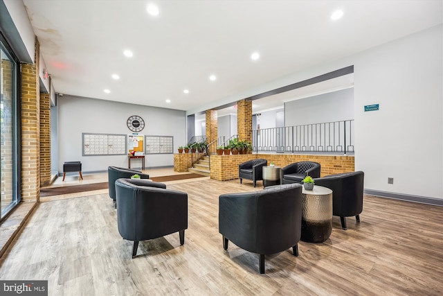 8601 Manchester Rd Unit 319, Silver Spring, MD 20901 - community lobby with recessed lighting and brick wall