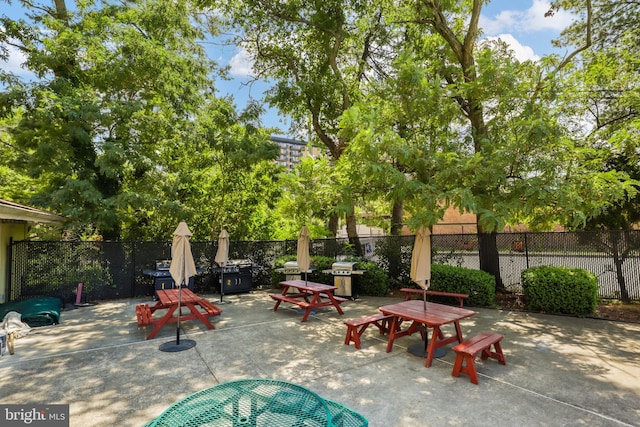 301 N Beauregard St Unit 320, Alexandria, VA 22312 - view of patio / terrace featuring outdoor dining space and area for grilling