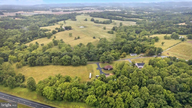 4767 S Ox Rd, Edinburg, VA 22824 - aerial view of property's location with rural landscape