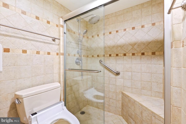 5902 Mount Eagle Dr Unit 718, Alexandria, VA 22303 - full bathroom with toilet and a shower stall