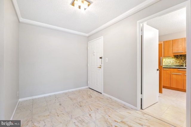 5902 Mount Eagle Dr Unit 718, Alexandria, VA 22303 - unfurnished room with a textured ceiling and crown molding