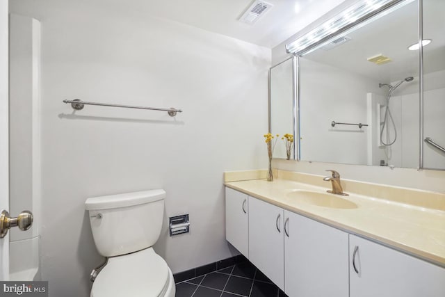 5902 Mount Eagle Dr Unit 718, Alexandria, VA 22303 - full bathroom featuring vanity, tile patterned flooring, and a shower