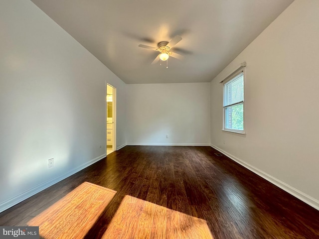 225 N New St, Dover, DE 19904 - unfurnished room with a ceiling fan and wood finished floors