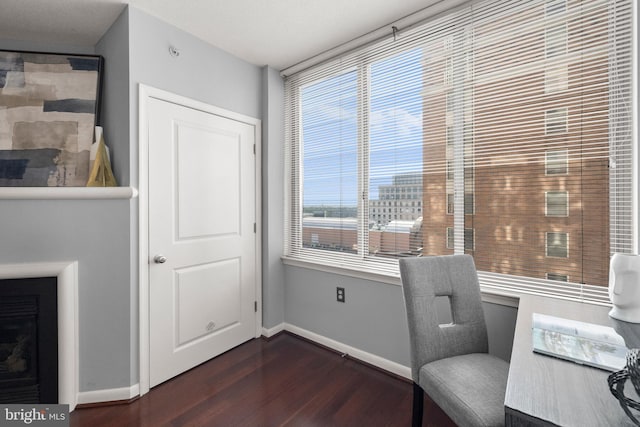 851 N Glebe Rd Unit 1508, Arlington, VA 22203 - office with dark wood-type flooring and baseboards