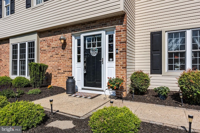 3 Adrian Pl, Newtown, PA 18940 - property entrance featuring brick siding