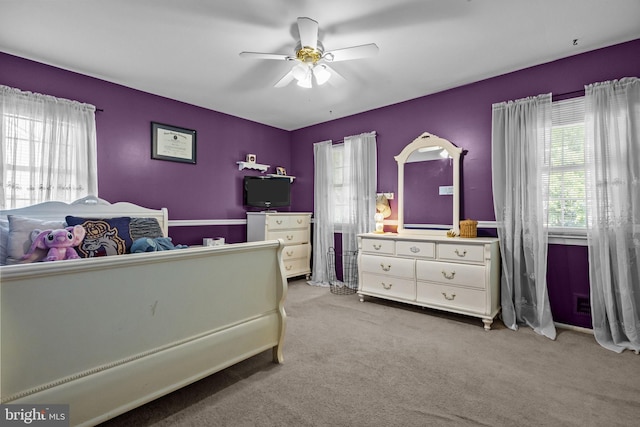 3 Adrian Pl, Newtown, PA 18940 - bedroom featuring light colored carpet and a ceiling fan