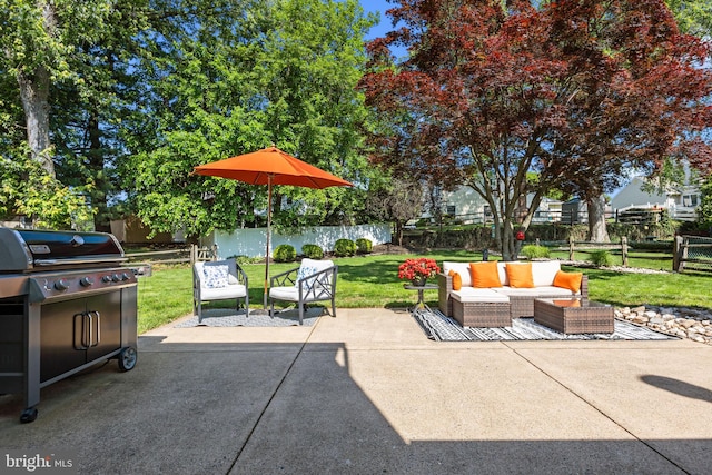 3 Adrian Pl, Newtown, PA 18940 - view of patio / terrace with outdoor lounge area