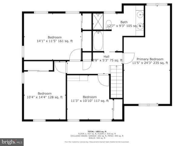 3 Adrian Pl, Newtown, PA 18940 - floor plan / room layout