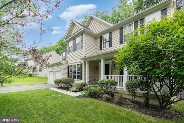 25 Crescent Links Dr, North East, MD 21901 - view of front of house with a porch, driveway, and a front lawn