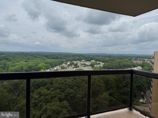 309 Yoakum Pkwy Unit 1809, Alexandria, VA 22304 - balcony with a forest view