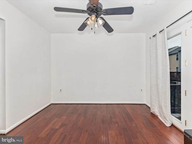 2482 Wentworth Dr Unit 2482, Crofton, MD 21114 - empty room featuring wood finished floors and ceiling fan