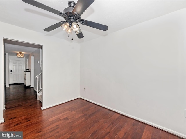 2482 Wentworth Dr Unit 2482, Crofton, MD 21114 - spare room featuring wood finished floors and ceiling fan