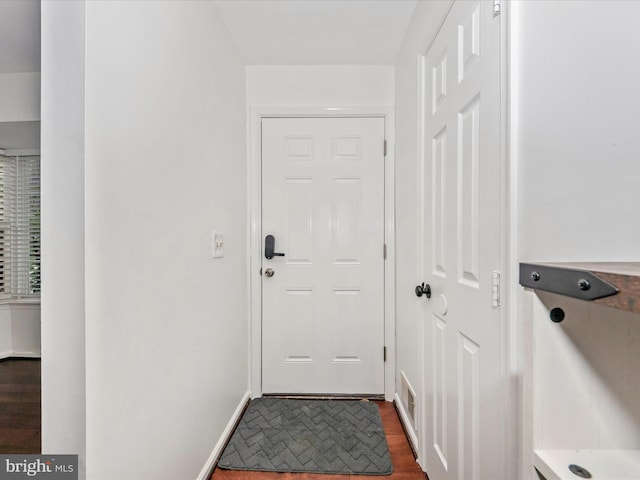 2482 Wentworth Dr Unit 2482, Crofton, MD 21114 - entryway with dark wood finished floors and baseboards