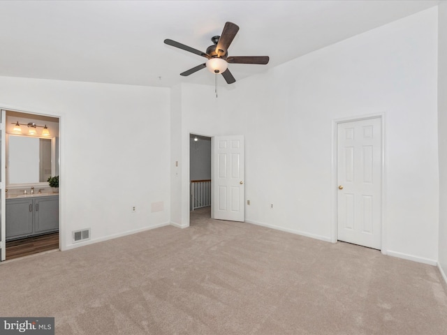 2482 Wentworth Dr Unit 2482, Crofton, MD 21114 - unfurnished bedroom with carpet flooring, ensuite bathroom, and a high ceiling