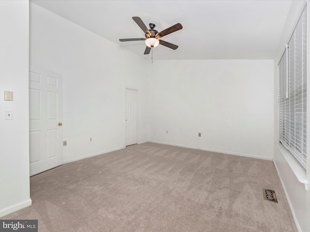2482 Wentworth Dr Unit 2482, Crofton, MD 21114 - carpeted spare room featuring ceiling fan and lofted ceiling