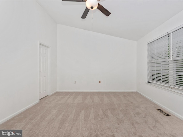 2482 Wentworth Dr Unit 2482, Crofton, MD 21114 - carpeted empty room with a ceiling fan and lofted ceiling
