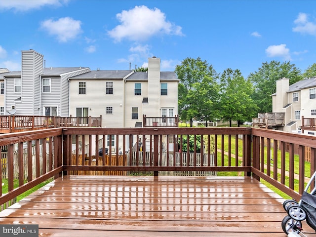 2482 Wentworth Dr Unit 2482, Crofton, MD 21114 - wooden terrace with a residential view