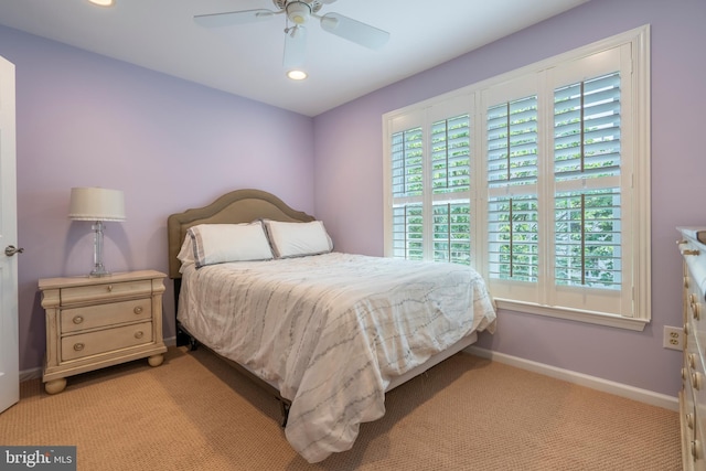 102 Warwick Way N, Wales, PA 19454 - carpeted bedroom featuring baseboards, recessed lighting, and a ceiling fan
