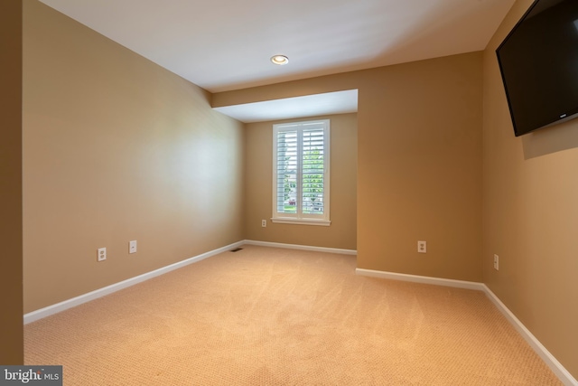 102 Warwick Way N, Wales, PA 19454 - spare room featuring baseboards, light carpet, and recessed lighting