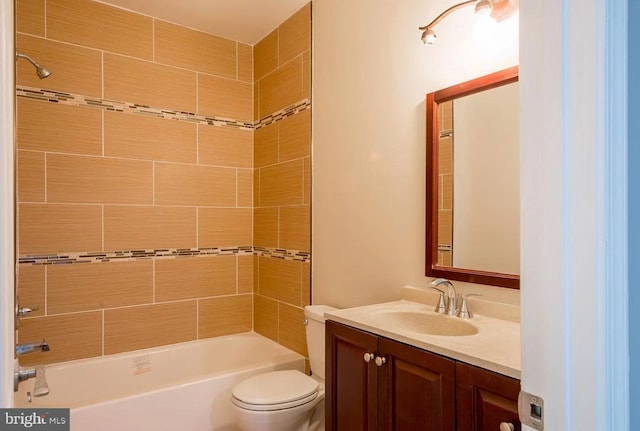 6215 Erland Way, Lanham, MD 20706 - full bathroom featuring vanity, toilet, and  shower combination
