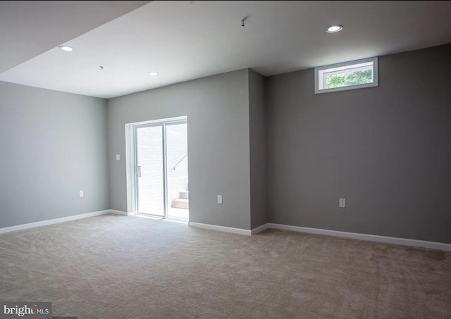 6215 Erland Way, Lanham, MD 20706 - carpeted empty room featuring recessed lighting and baseboards