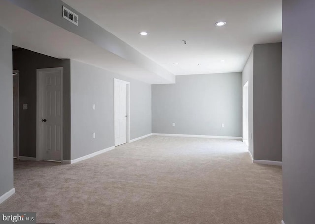 6215 Erland Way, Lanham, MD 20706 - unfurnished room with carpet flooring, baseboards, and recessed lighting