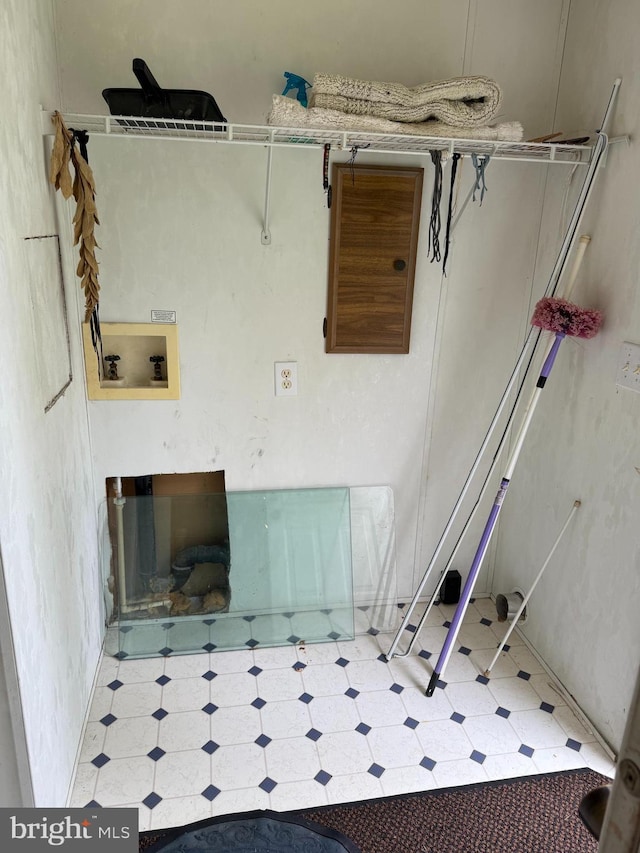 205 Jacob Dr, Moorefield, WV 26836 - washroom featuring tile patterned floors and hookup for a washing machine