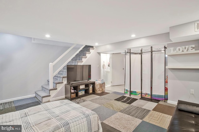 7215 Conley St, Baltimore, MD 21224 - bedroom with recessed lighting and baseboards