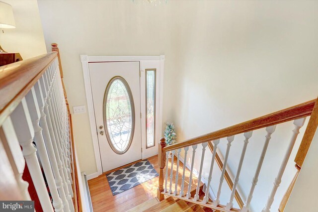 3476 Messersmith Rd, York, PA 17408 - foyer featuring wood finished floors and stairway