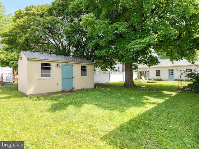 29 8th St, Colonial Beach, VA 22443 - view of yard featuring a shed