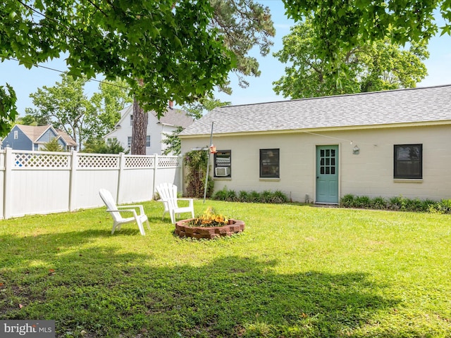 29 8th St, Colonial Beach, VA 22443 - view of yard featuring a fire pit