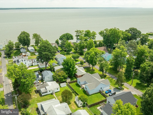 29 8th St, Colonial Beach, VA 22443 - aerial view of residential area with a nearby body of water