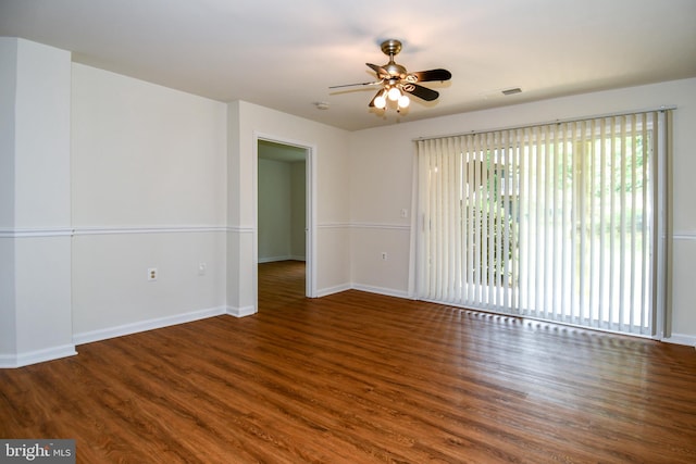 1031 Gardenview Loop Unit 103, Woodbridge, VA 22191 - spare room with a ceiling fan and wood finished floors