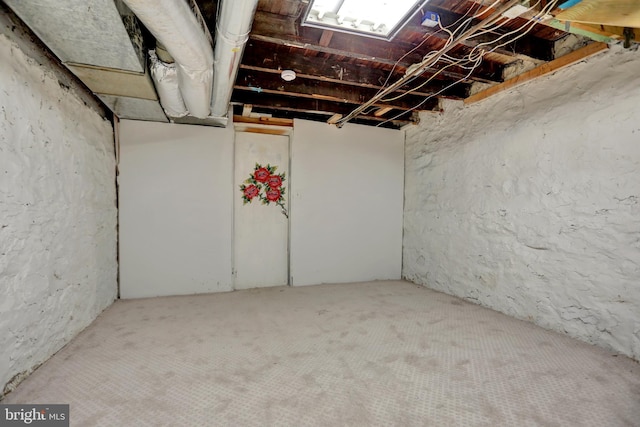 503 W 27th St, Baltimore, MD 21211 - unfinished basement featuring carpet floors