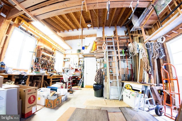 2720 Hidden Valley Rd, Accokeek, MD 20607 - below grade area featuring a workshop area