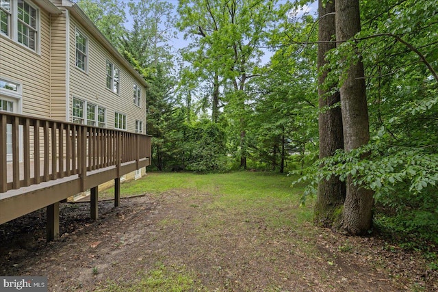 1381 Sunwood Ter, Annapolis, MD 21409 - view of yard featuring a wooden deck