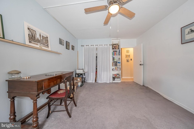 7900 Old York Rd Unit 704-B, Elkins Park, PA 19027 - carpeted office space featuring ceiling fan