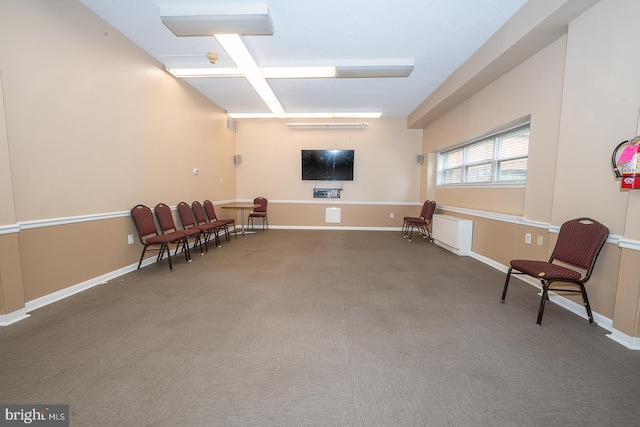 7900 Old York Rd Unit 704-B, Elkins Park, PA 19027 - living area with carpet flooring and baseboards