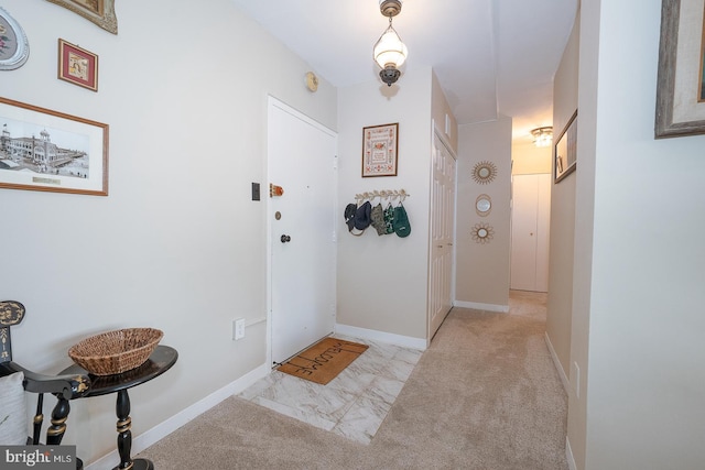 7900 Old York Rd Unit 704-B, Elkins Park, PA 19027 - foyer entrance with light carpet and baseboards