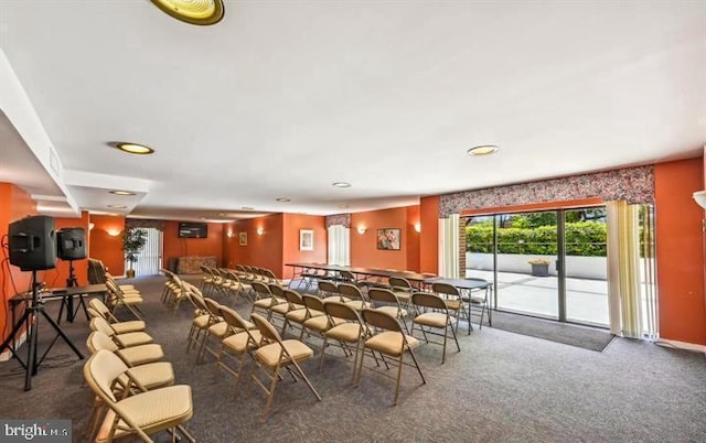7 Slade Ave Unit 401, Baltimore, MD 21208 - dining area featuring carpet floors and recessed lighting