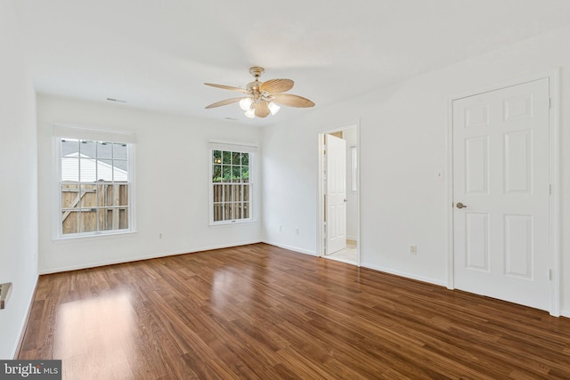 2615 Rigging Dr Unit 2615, Annapolis, MD 21401 - unfurnished room with a ceiling fan and wood finished floors