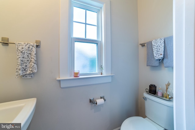 233 W Ponds Edge Dr, Media, PA 19063 - bathroom with healthy amount of natural light and toilet
