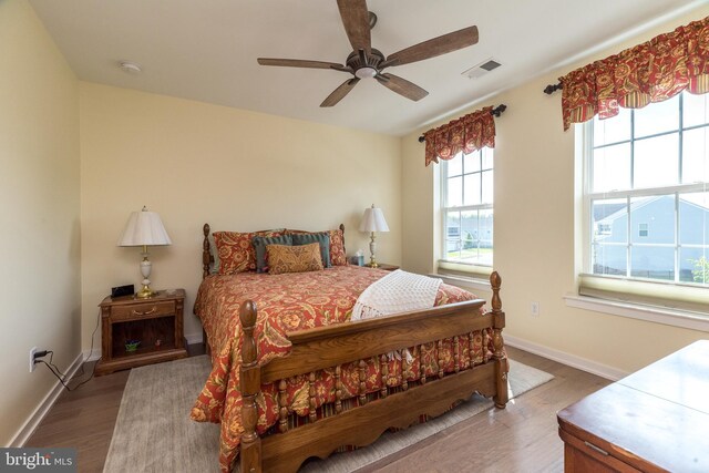 2038 Morgan Creek Dr, Quakertown, PA 18951 - bedroom with wood finished floors, baseboards, and ceiling fan