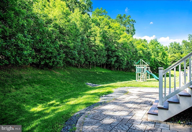 1530 Swearingen Dr, Bel Air, MD 21014 - view of grassy yard featuring a playground