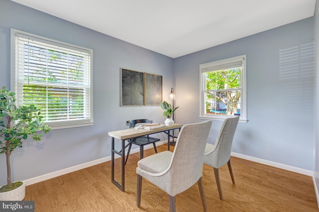 4212 Penner Ln, Fairfax, VA 22033 - office with light wood finished floors, baseboards, and healthy amount of natural light